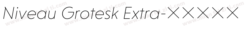 Niveau Grotesk Extra字体转换